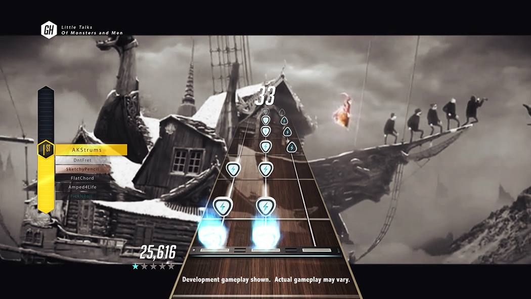 Illustration de l'article sur James Franco et Lenny Kravitz s'affrontent sur Guitar Hero Live
