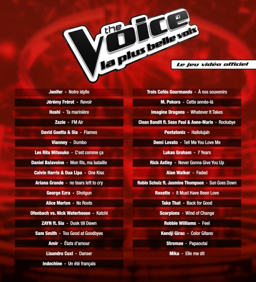 Illustration de l'article sur The Voice, La plus belle voix Le jeu vido officiel est disponible