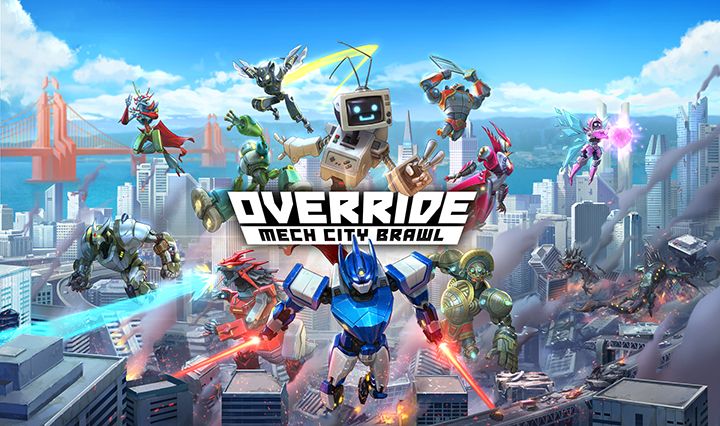 Illustration de l'article sur Override Mech City Brawldbarque sur Switch