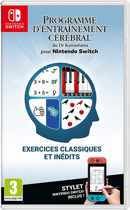 Retrouvez notre TEST :  Programme d Entrainement Cerebral du Dr Kawashima - Nintendo SWITCH