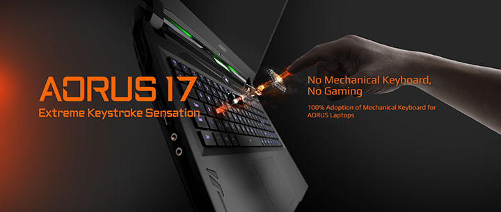 Illustration de l'article sur Gigabyte quipe son Aorus 17dun clavier mcanique