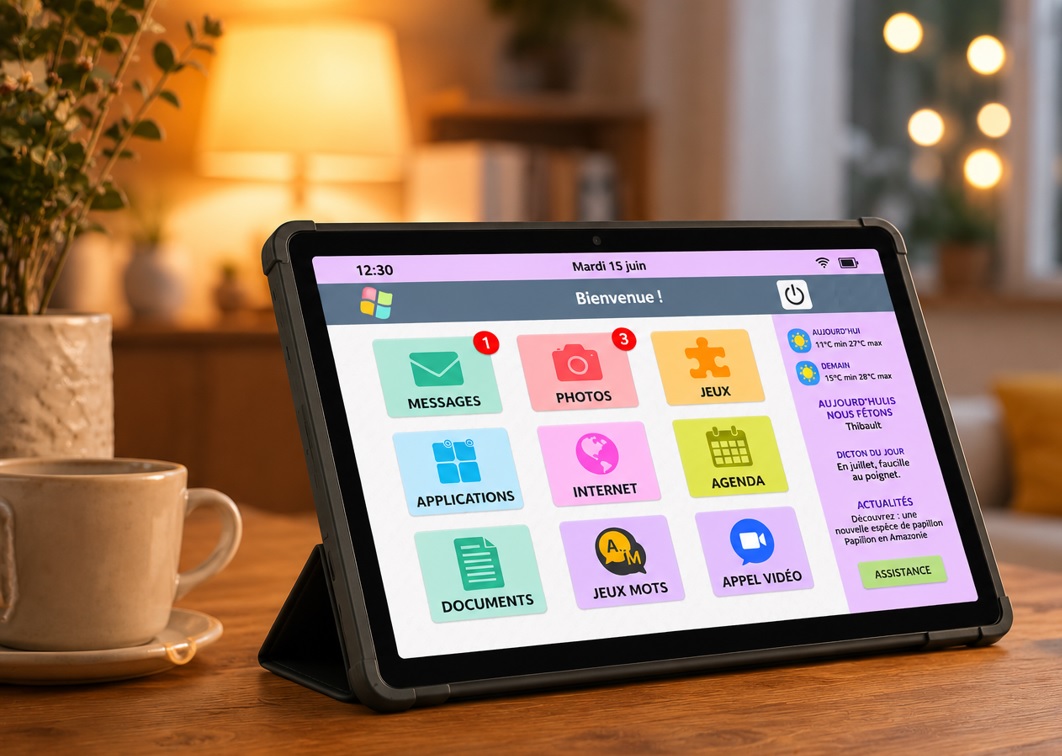 Illustration de l'article sur Facilotab Zen : une tablettesimplifi�e pour les seniors