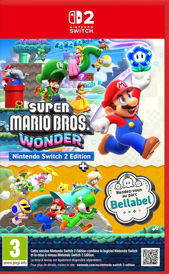 Retrouvez notre TEST :  Super Mario Bros. Wonder Switch 2 Edition + Rendez-vous au parc Bellabel